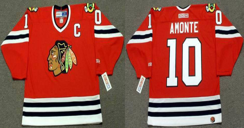2019 Men Chicago Blackhawks #10 Amonte red CCM NHL jerseys->chicago blackhawks->NHL Jersey